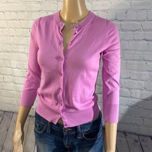 Pink “The Claire Cardigan” by J. Crew SZ XS